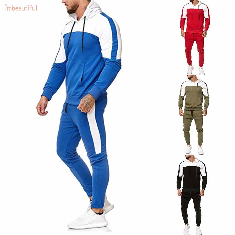 Men’s Sweatsuit Casual Hooded Jogging Large Size Muscle Pentecost Soft