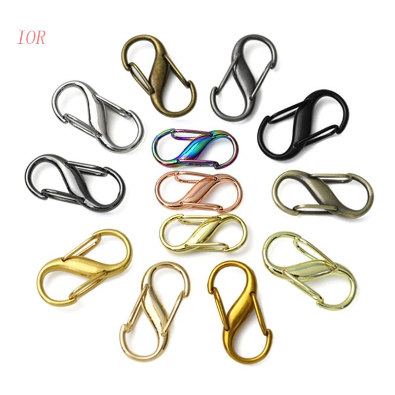 Móc Khóa Carabiner Chữ S Bằng Nhôm Dùng Cắm Trại Tiện Dụng