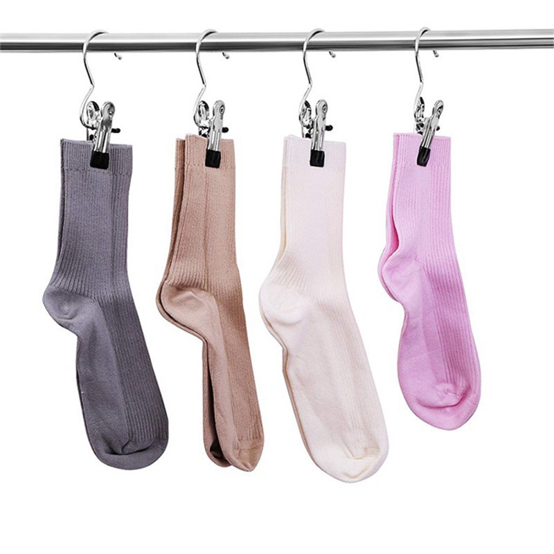 Bộ 10 / 20 Kẹp Quần Áo Bằng Kim Loại Chống Trượt Tiện Dụng