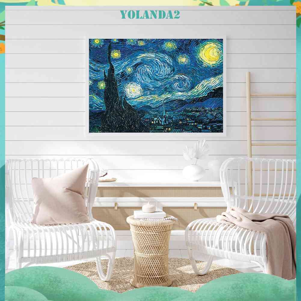 Bộ Tranh Đính Đá 5D Họa Tiết Bầu Trời Đầy Sao Độc Đáo DIY Dùng Trang Trí