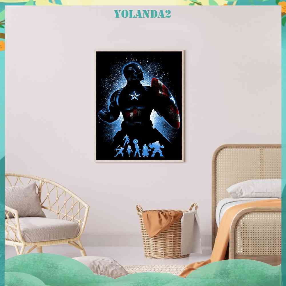 Tranh Đính Đá Kim Cương Toàn Diện Hình Bóng Tròn Kiểu Mỹ