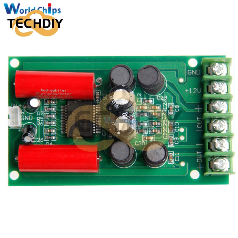 Bảng Mạch Khuếch Đại Âm Thanh Kỹ Thuật Số Mini TA2024 12V 2x15W HIFI Cho PC Xe Hơi