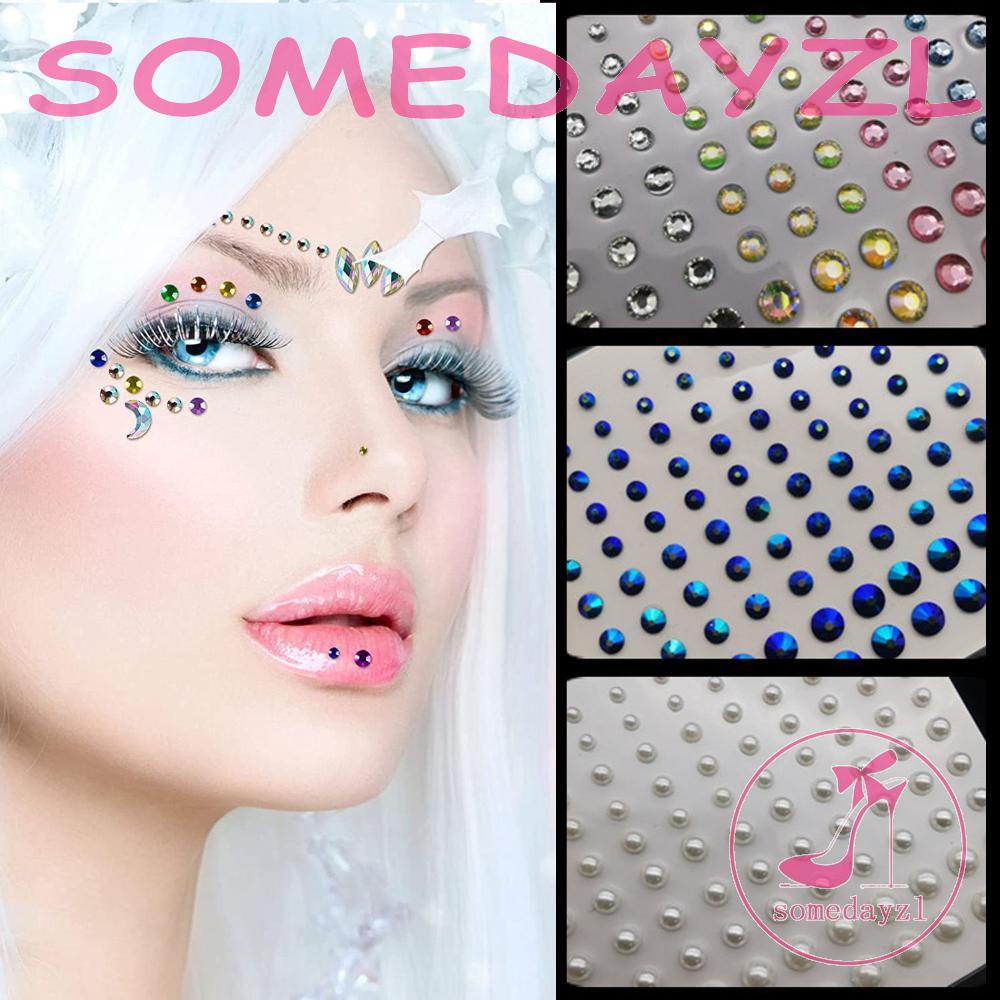 Màu mặt trời. Phấn Mắt Dạng Lỏng Ánh Nhũ Lấp Lánh Thời Trang|Miếng Dán Trang Sức Mặt Ngọc Trai