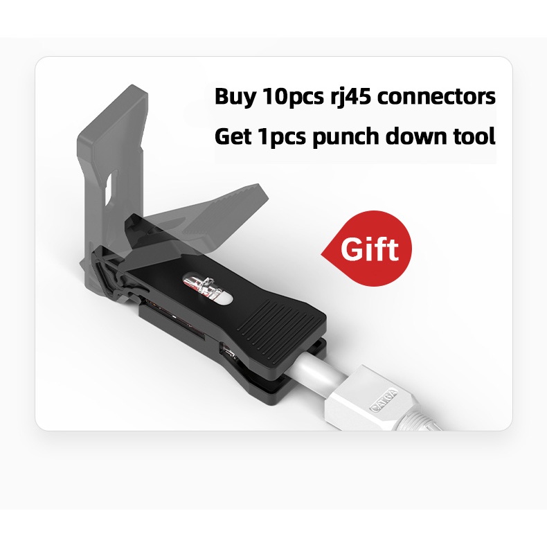 1 Phích Cắm Kết Nối Mạng Internet 23AWG Sang 26AWG RJ45 CAT6A CAT6 CAT5E