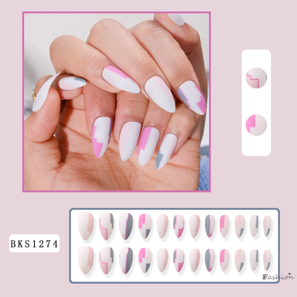 Móng Tay Giả Dạng Nhấn Chống Nước Chống Trầy Xước Nhiều Màu Sắc