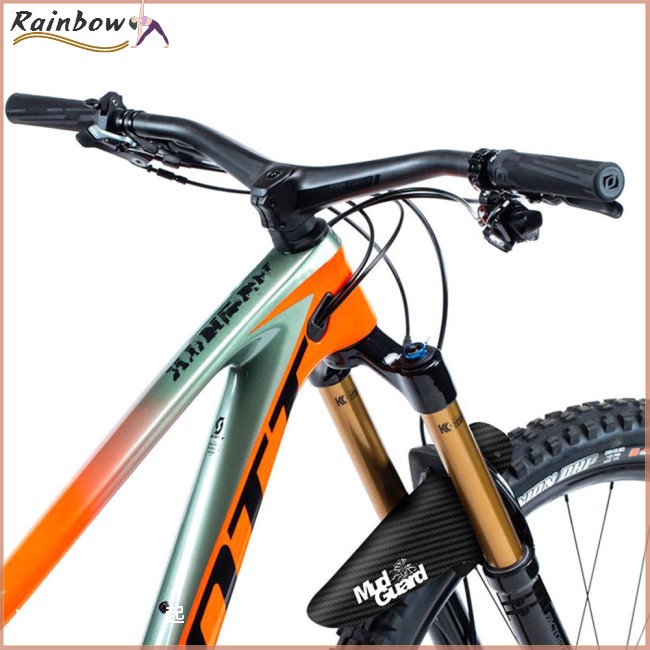 Tấm Chắn Bùn Trước / Sau Bằng Sợi Carbon Chống Mòn Cho Xe Đạp Leo Núi