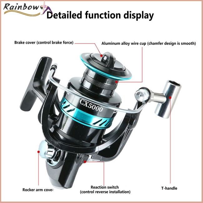 Máy Câu Cá 17 + 1bb / 5.2: 1 Tốc Độ Cao Bằng Kim Loại