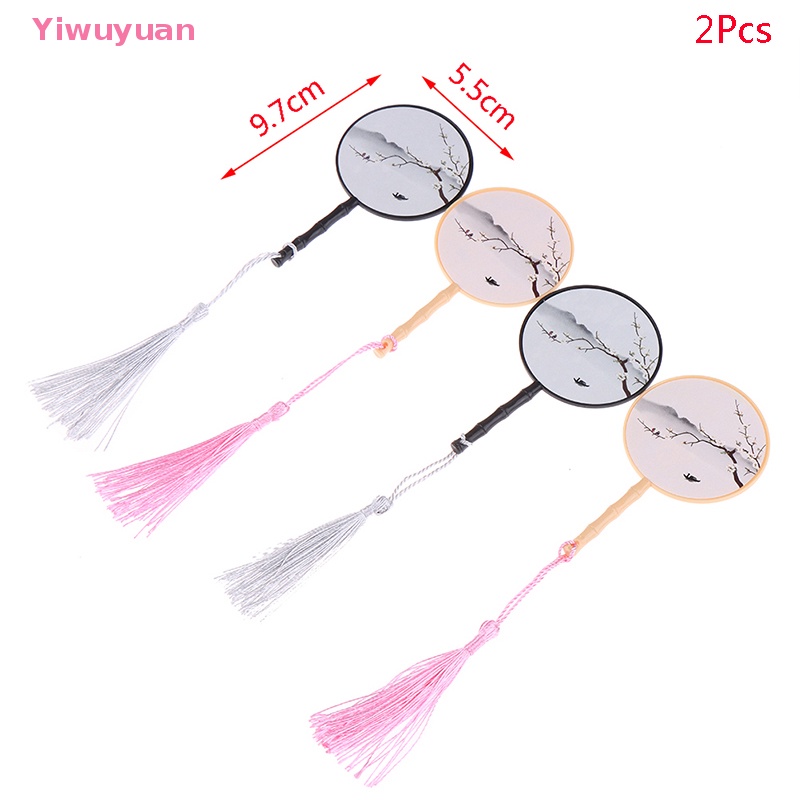 2 Quạt Mini Hóa Trang Cho Nhà Búp Bê 1: 6