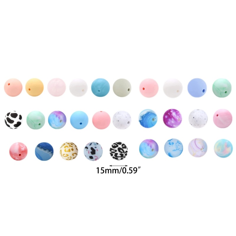 Chuỗi Hạt Silicone Xâu Chuỗi Hạt / Núm Vú Giả DIY Cho Bé Mọc Răng