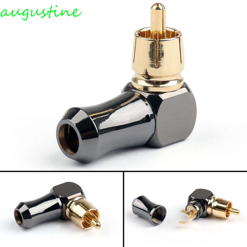 Đầu Nối Chuyển Đổi Âm Thanh Video Rca 6.0mm 90 Độ Nhiều Màu Chất Lượng Cao
