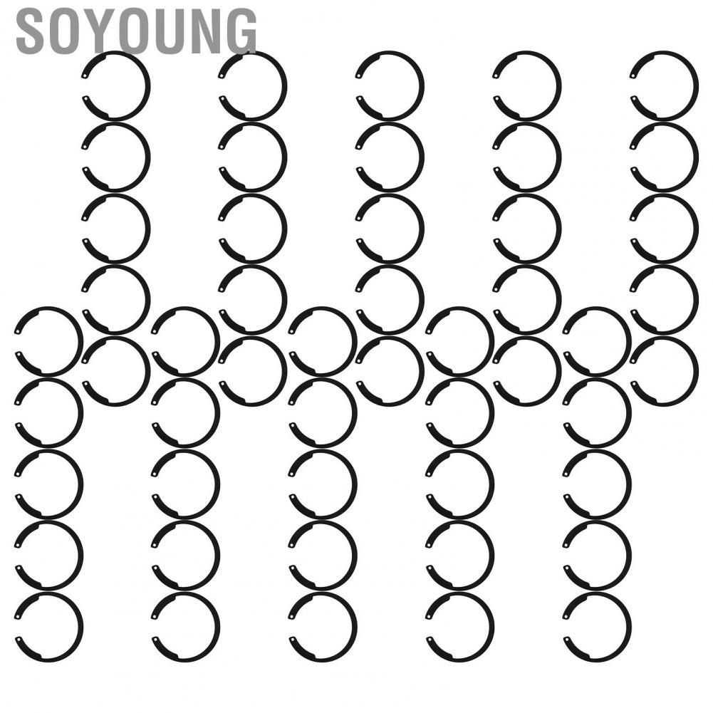 Soyoung AC Compressor Clutch Snap Ring  50pcs AC Compressor  Ring Practical Direct Fit 1.5mm Thickness  for 508 AC Compressor