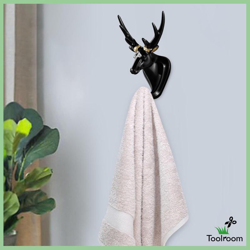 Móc Treo Áo Khoác Tráng Men Đa Năng Hình Động Vật Cho Phòng Ngủ / Garage