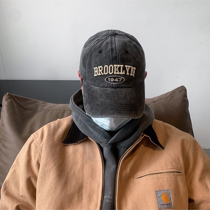 Mũ Lưỡi Trai Mềm Chất Lượng Cao Phong Cách Vintage 1987