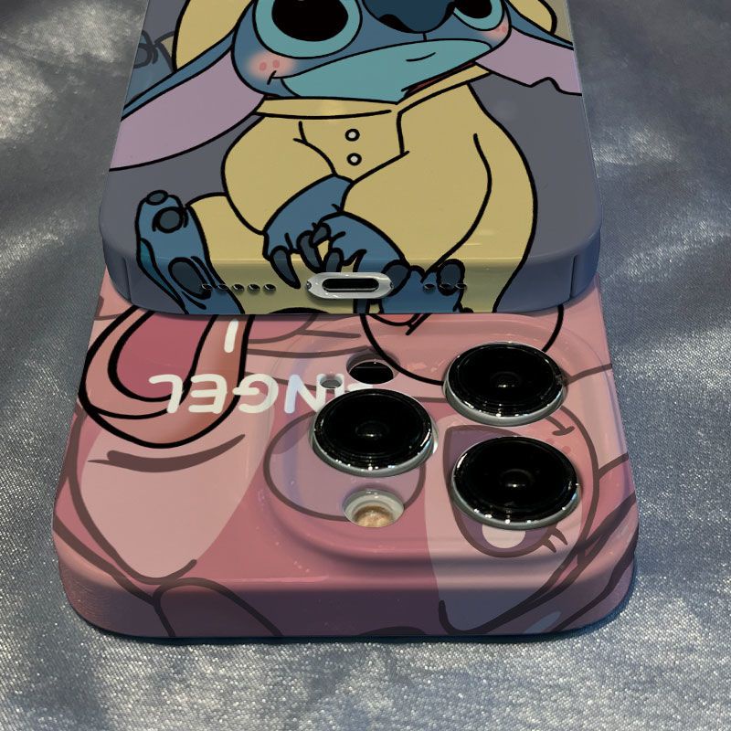 Ốp Điện Thoại Họa Tiết Hoạt Hình Stitch Dễ Thương Cho Iphone 1112 max 7iPhone13 8P14pro