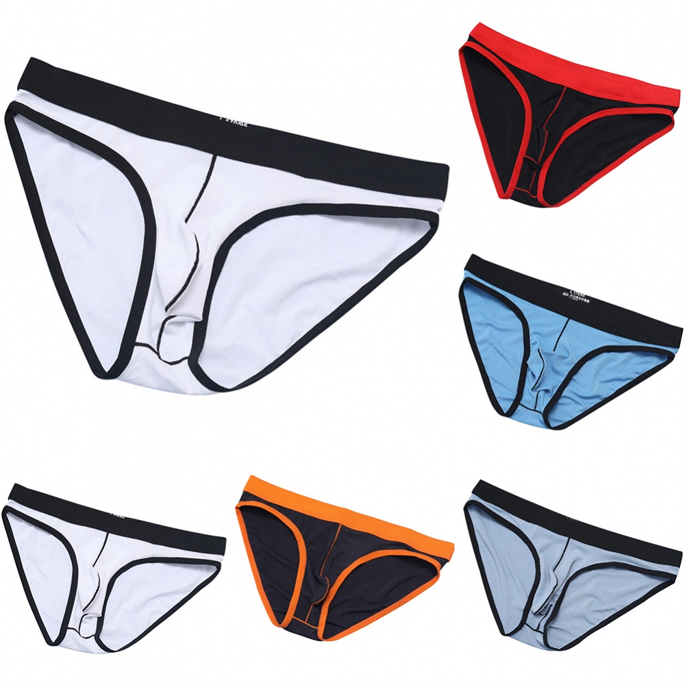 Quần Lót Nam Lưng Thấp Màu Xanh Navy Thoải Mái