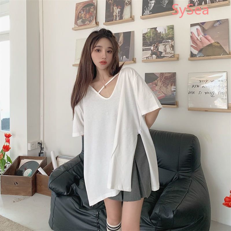 Áo Sơ Mi Ngắn Tay Dáng Rộng Thời Trang Mùa Hè Hàn Quốc Dành Cho Nữ