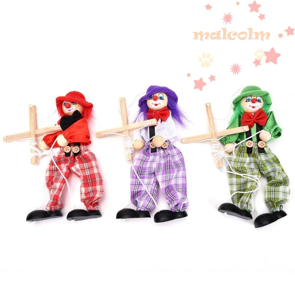 Rối Gỗ Malcom Thủ Công Nhiều Màu Sắc Dễ Thương Cho Bé