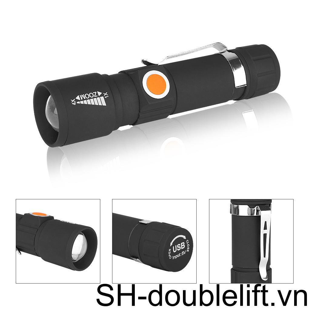 Đèn Pin XPE Mini 3 Chế Độ Điều Chỉnh Được Tiện Lợi Dành Cho Cắm Trại / Leo Núi / Câu Cá