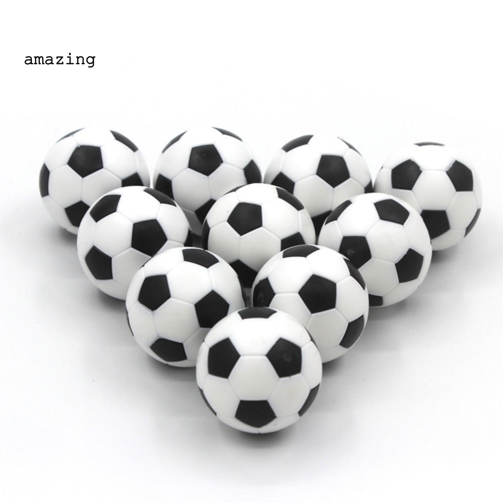 Bộ 10 Quả Bóng Đá Mini Để Bàn Màu Trắng Đen Chống Mòn
