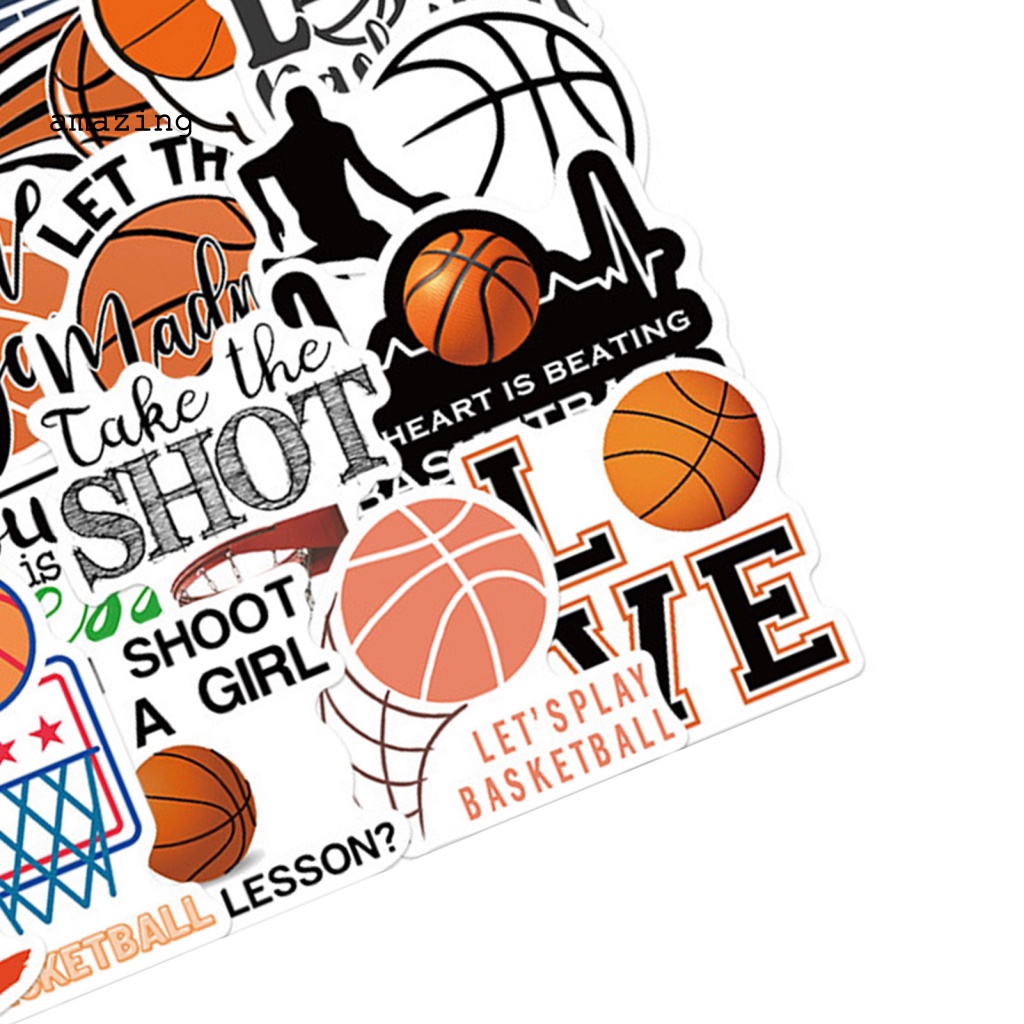 Set 50 Miếng Dán Graffiti Trang Trí Sổ Tay / Ván Trượt / Hành Lý Không Để Lại Dấu Vết