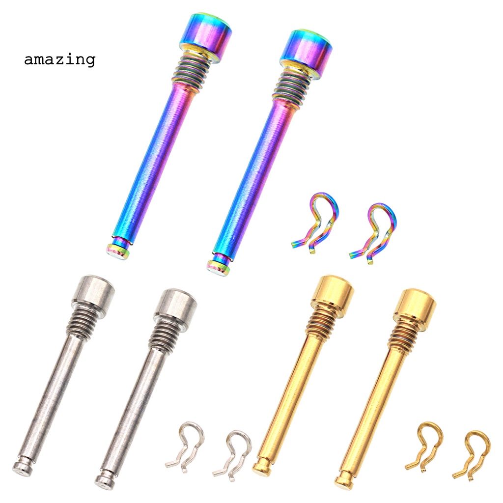 Hộp 2 Bộ Kẹp Phanh Xe Đạp Mạ Màu Sắc