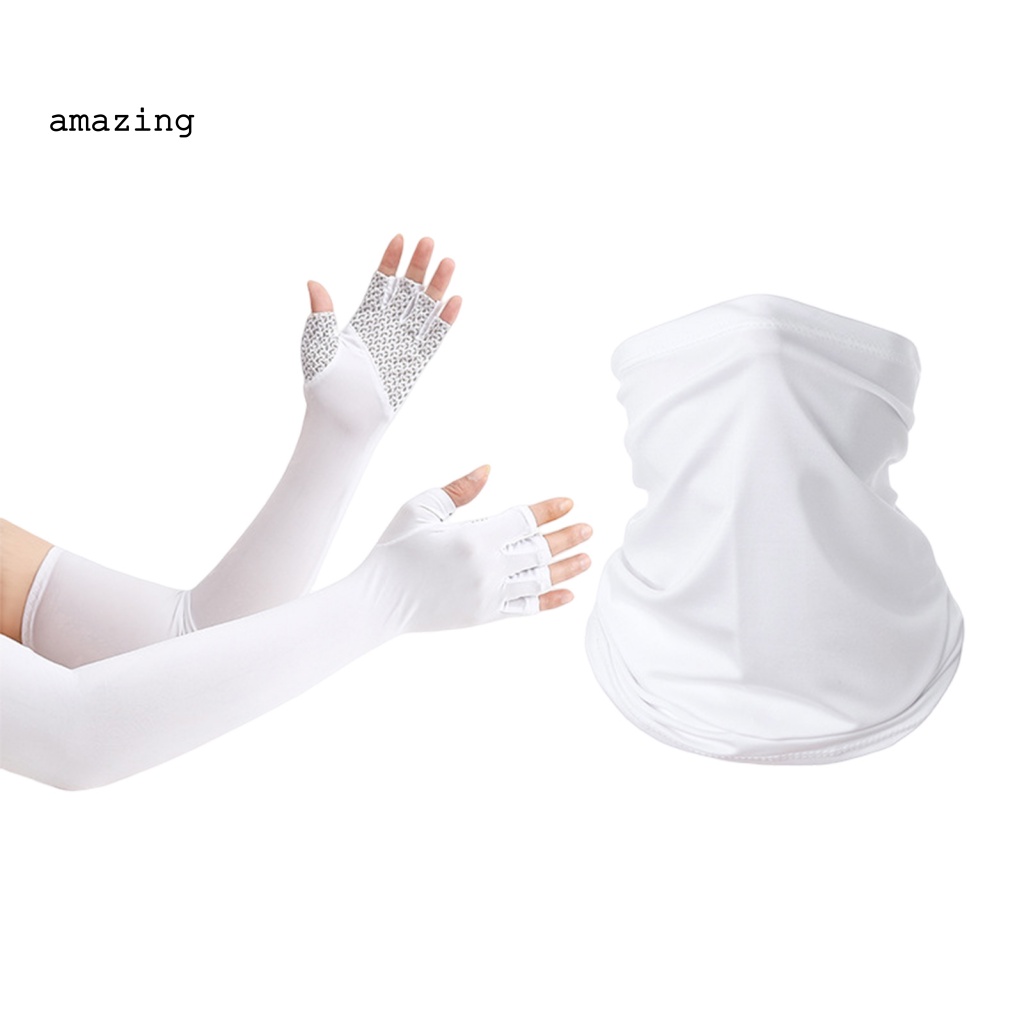 Găng Tay Chống Nắng / Tia UV Có Vòng Nhẫn Đeo Ngón Tay Hỗ Trợ Luyện Tập Thể Thao