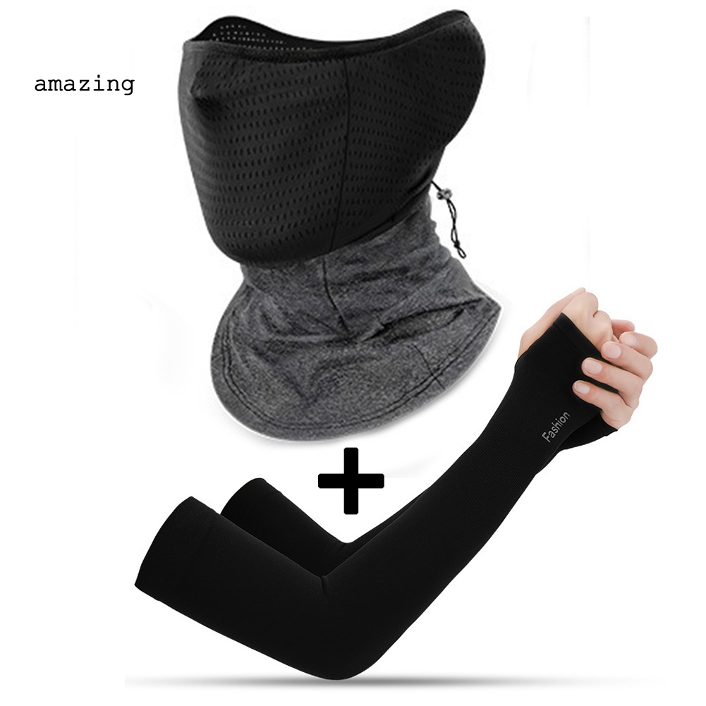 Khẩu Trang Che Mặt Và Cổ Chống Tia UV Chống Bụi Dùng Ngoài Trời Vào Mùa Hè