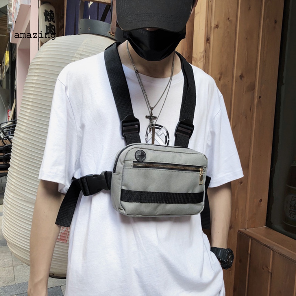 Túi Đeo Chéo Ngực Cỡ Nhỏ Phong Cách Dã Ngoại Thời Trang Cho Nam