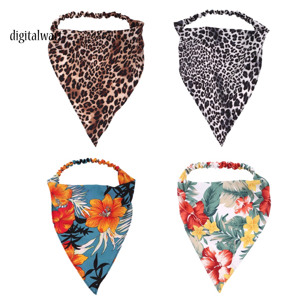 Kỹ Thuật Số| Khăn Choàng Cổ Co Giãn Thoáng Khí In Họa Tiết Hoa / Tam Giác Phong Cách Cổ Điển Thời Trang Cho Nữ