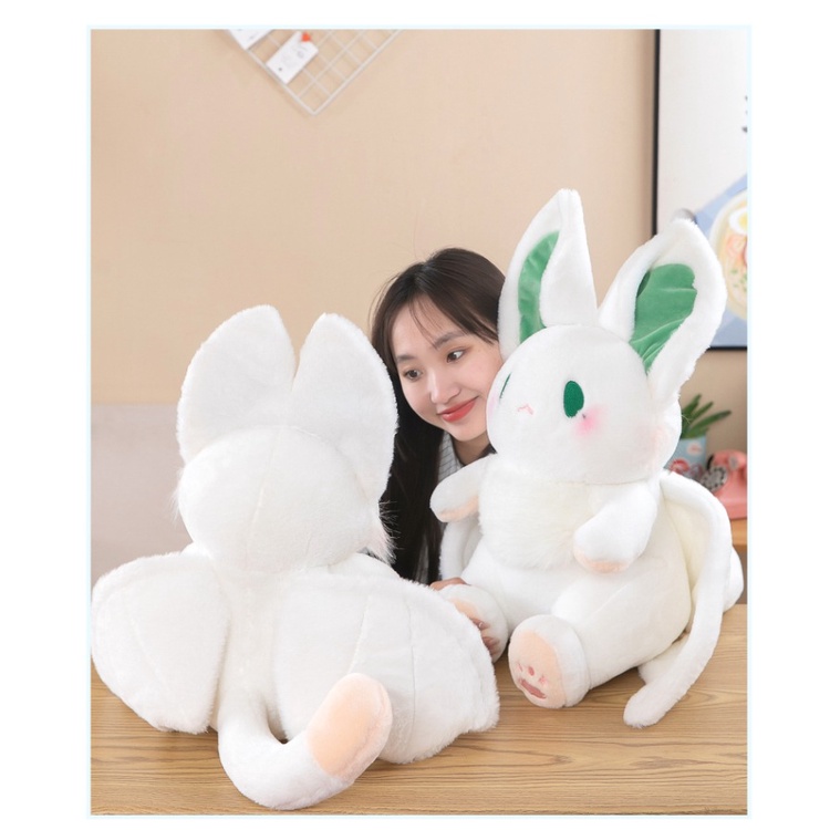 Thú Nhồi Bông Hình Thỏ Trắng Xinh Xắn Đáng Yêu