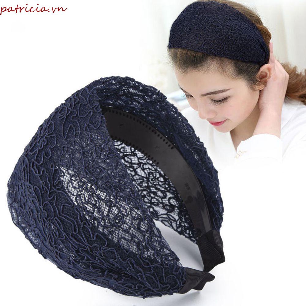 Băng Đô Cài Tóc Bản Rộng Bằng Nhựa Resin Họa Tiết Hoa Đơn Giản Phong Cách Hàn Quốc