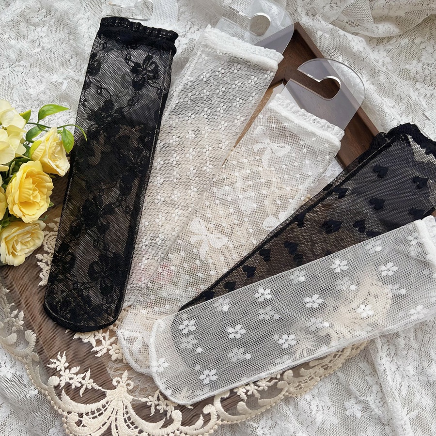 Vớ Lưới Mỏng Phối Ren Thời Trang Mùa Hè Cho Bé Gái