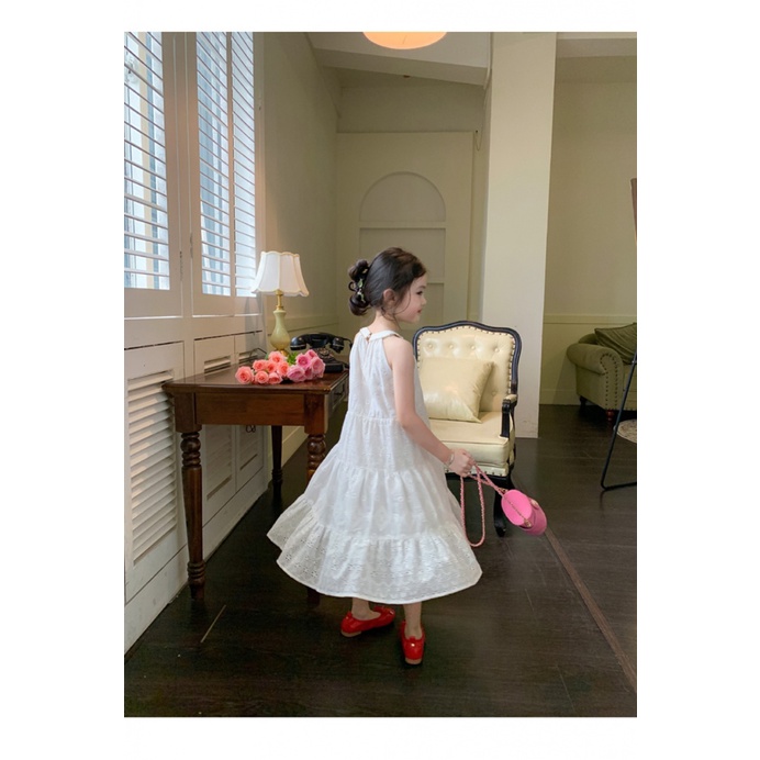 Đầm Công Chúa Màu Trắng Thời Trang Mùa Hè 2023 Dành Cho Bé Gái 1-12 Tuổi