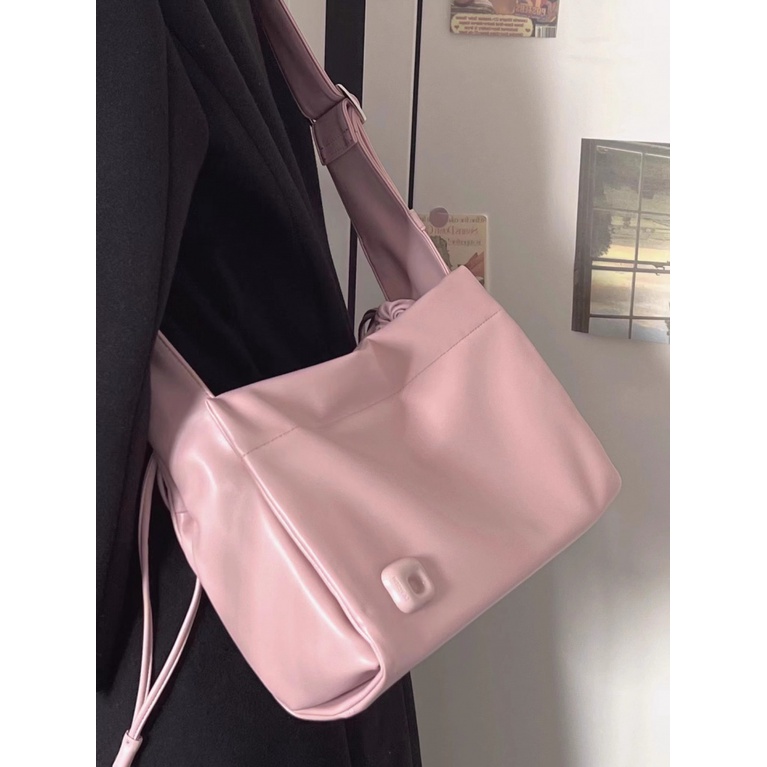 Túi Kẹp Nách Màu Hồng Kích Cỡ Lớn Thời Trang 2023 31X22X12 Dành Cho Nữ