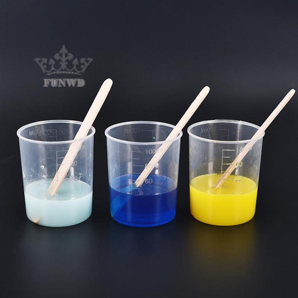 Gói 10 Cốc Đo Lường Trong Suốt Cỡ Nhỏ Tiện Dụng