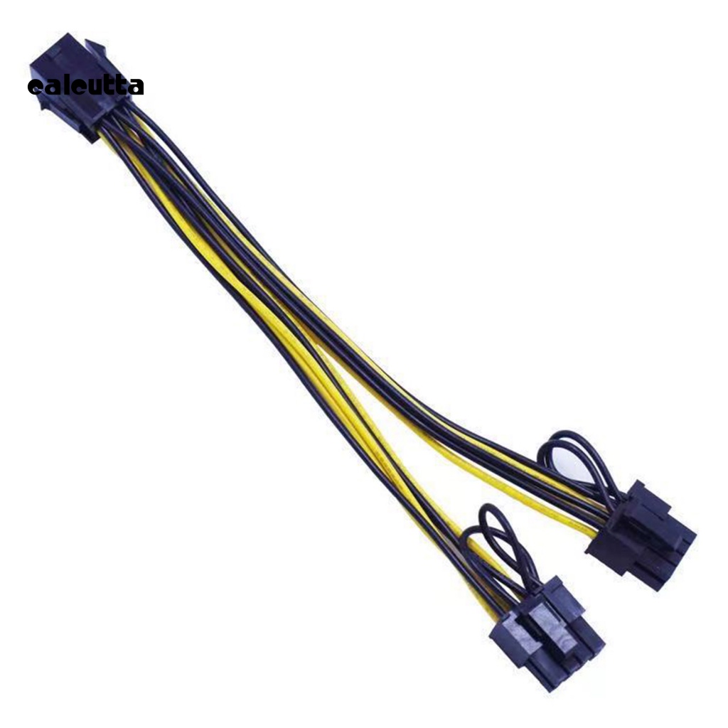 Set 5 Dây Cáp Nối Dài 20cm Chuyển Đổi 6 Pin Sang 8 Pin Cho Thẻ Đồ Họa Máy Tính