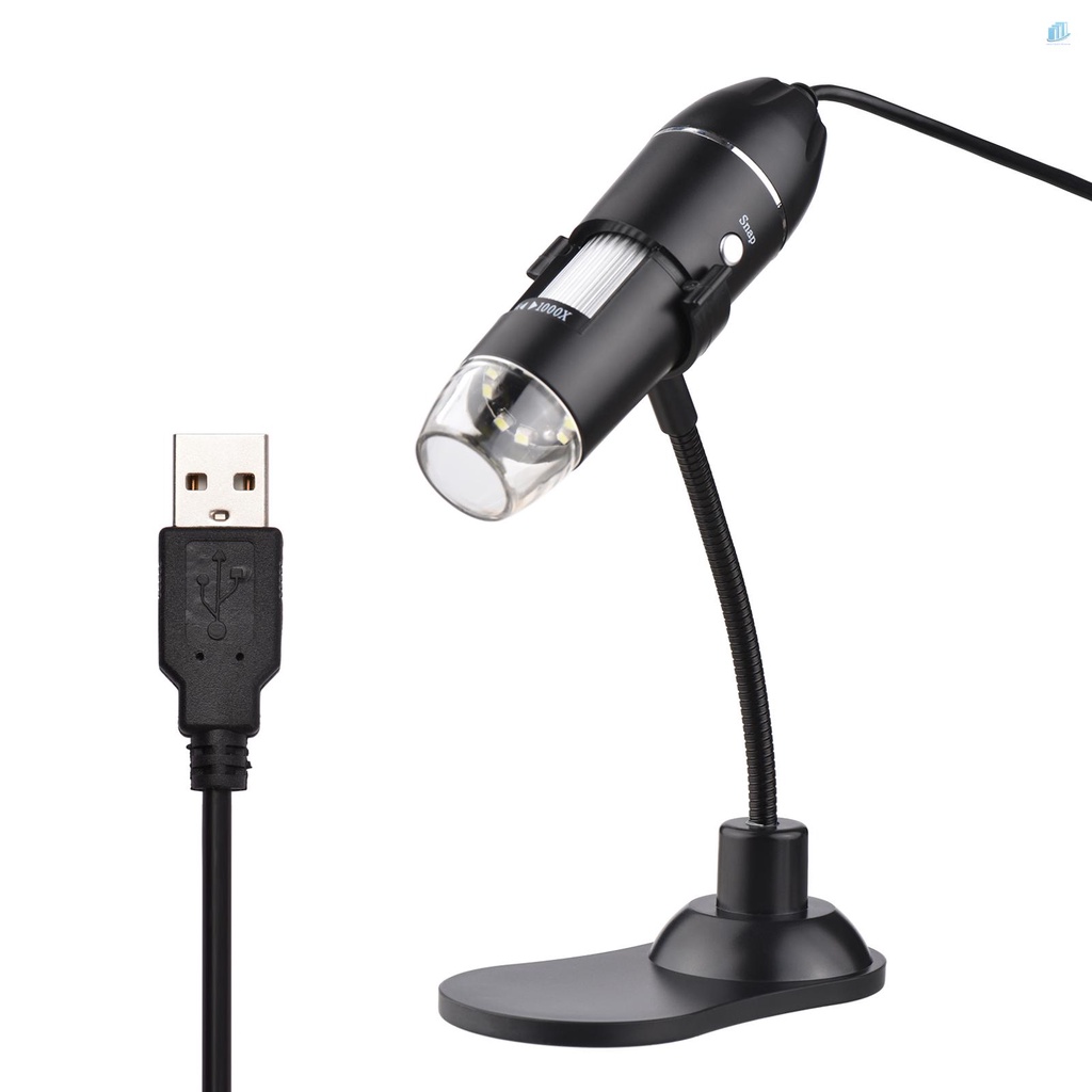 Kính Hiển Vi Kỹ Thuật Số USB Cầm Tay 1000X Kèm Giá Đỡ Cho Laptop