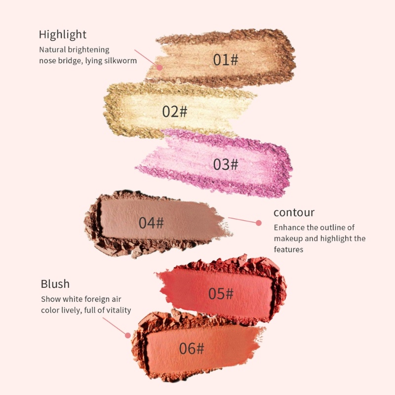 Thỏi Kem Bắt Sáng / Tạo Khối / Má Hồng Lấp Lánh Không Thấm Nước YOUYO