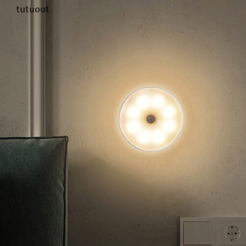 Đèn Ngủ LED Không Dây Cảm Biến Chuyển Động Có Thể Sạc Lại Bằng Cổng USB