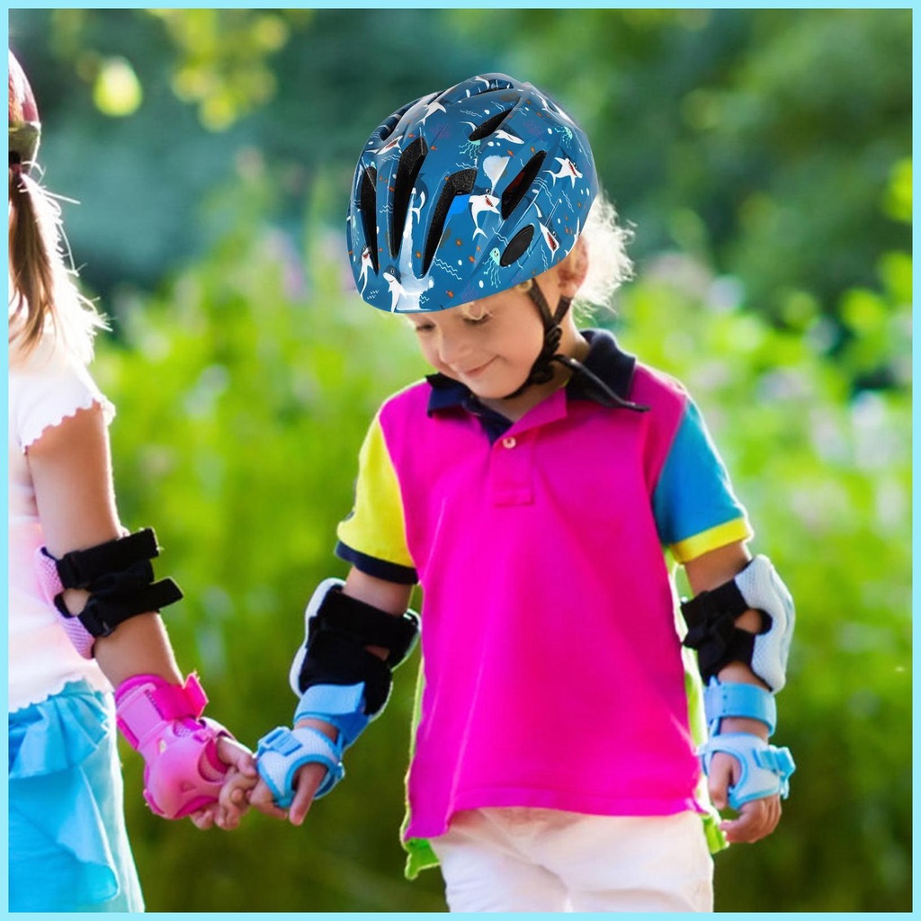 Mũ Bảo Hiểm Trọng Lượng Nhẹ An Toàn Họa Tiết Hoạt Hình Cho Trẻ Em