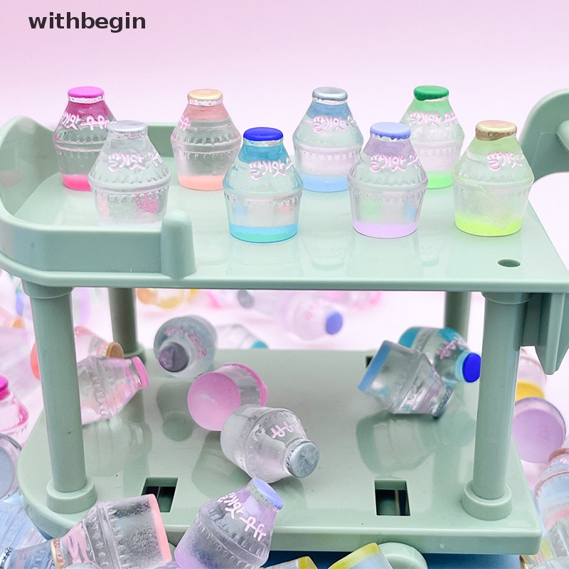 Bộ 10 Lọ Thủy Tinh Mini Dạ Quang Dùng Làm Trang Sức DIY