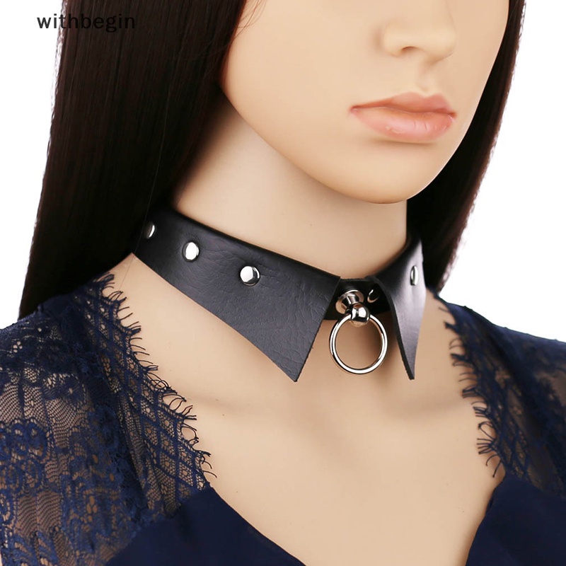 Vòng Cổ Choker Da Đính Đinh Tán Phong Cách Punk Cá Tính