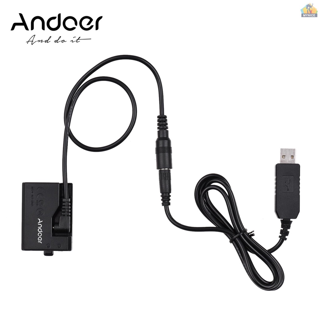 Đầu Nối Pin Andoer ACK-E10 5V USB Tương Thích Với Máy Ảnh LP-E10 / Kiss X70 / 1100D / 1200D / 1300D / 200D / 400D / 400D