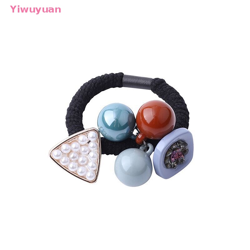 Dây Buộc Tóc Cao Su Co Giãn Thanh Lịch Phong Cách Hàn Quốc Cho Nữ Mới