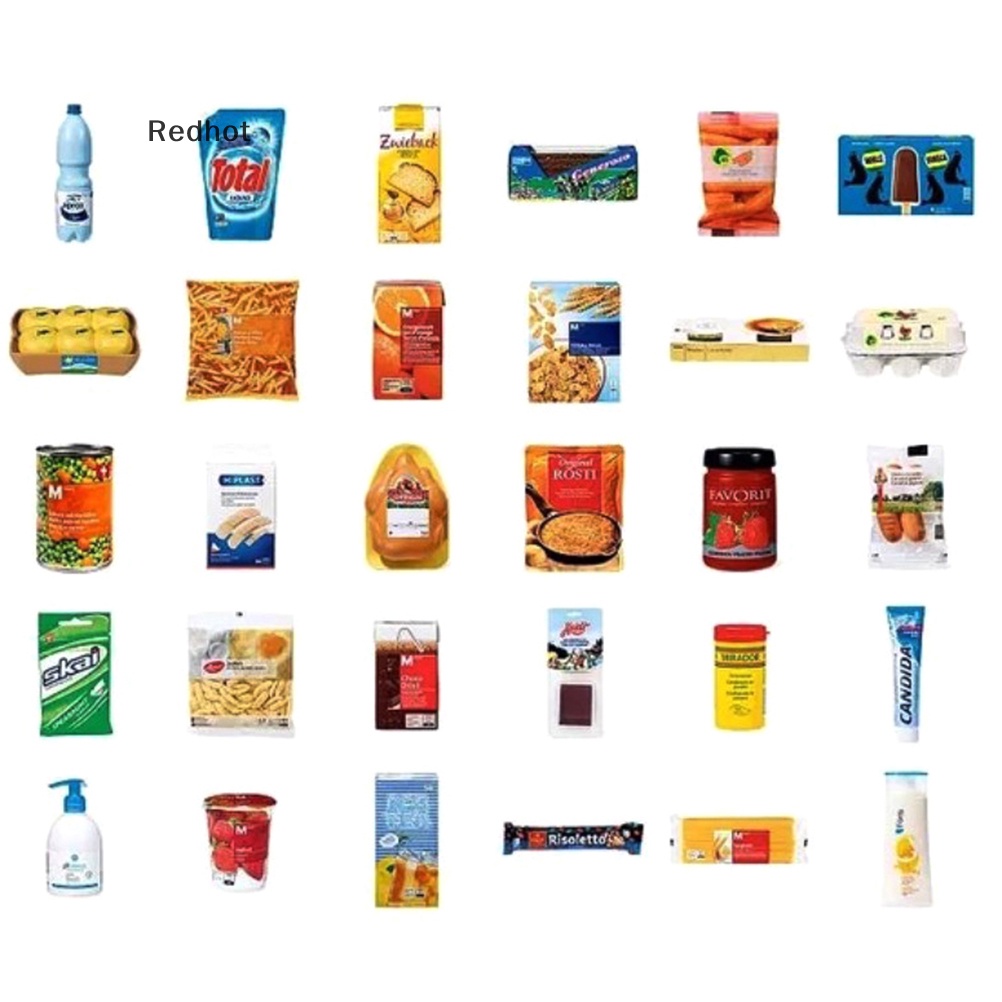 &lt; Redhot &gt; Mô Hình Đồ Chơi Siêu Thị Mini Tỉ Lệ 1: 6 Cho Nhà Búp Bê