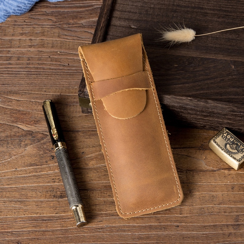 Túi Đựng Bút Mini Bằng Da Phong Cách Vintage