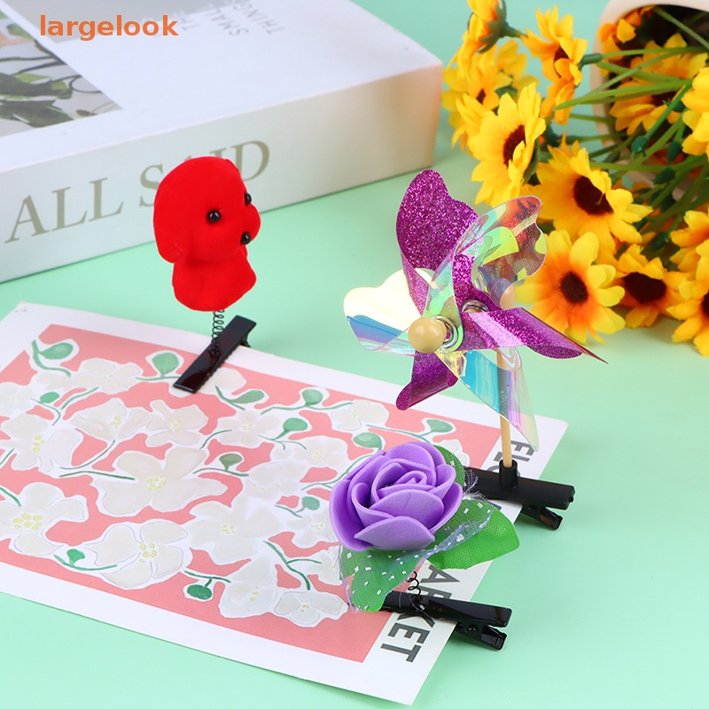 1 Kẹp Tóc Hình Chong Chóng Thỏ Đáng Yêu Cho Bé