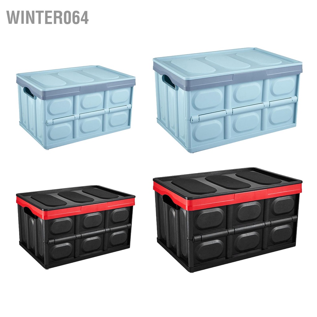 Winter064 Hộp đựng cốp xe ô tô có thể gập lại nhựa ABS dung lượng lớn cho nhà để tại