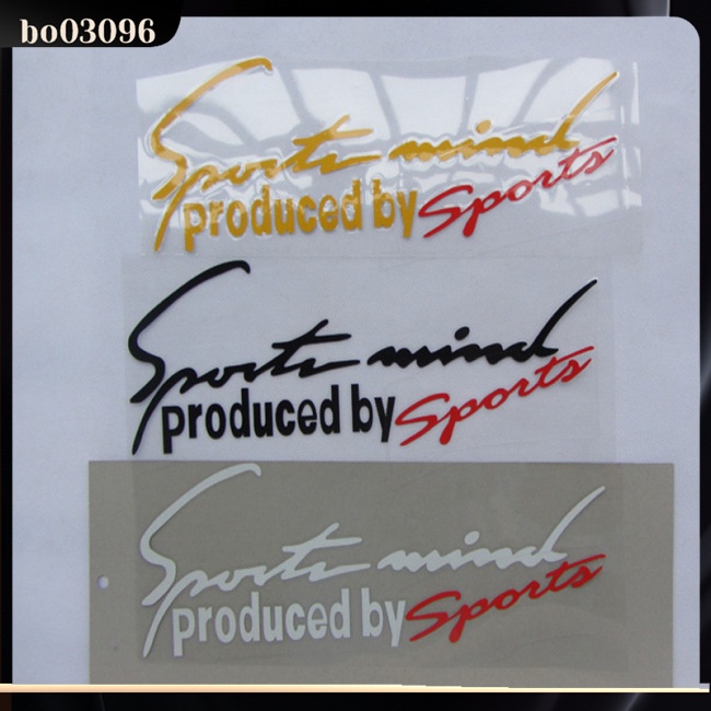 Miếng Dán Trang Trí Đèn Pha Xe Hơi Thể Thao In Chữ Made By Sports