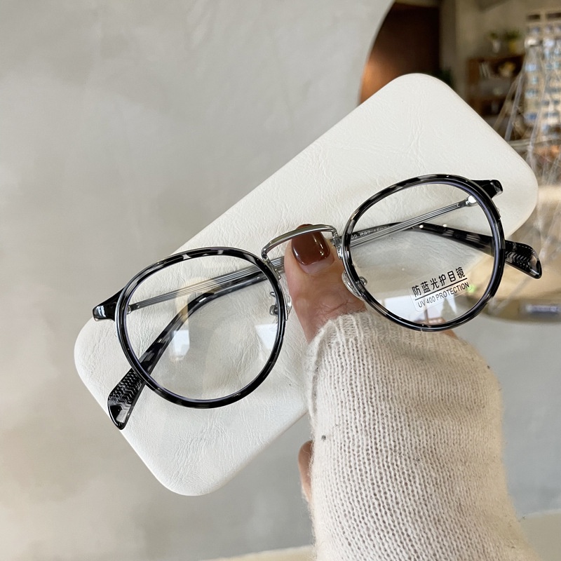Mắt Kính Viền Rộng Chống Ánh Sáng Xanh Thời Trang Cổ Điển Cho Nữ